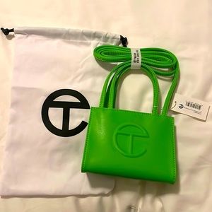 Highlighter green Telfar small tote